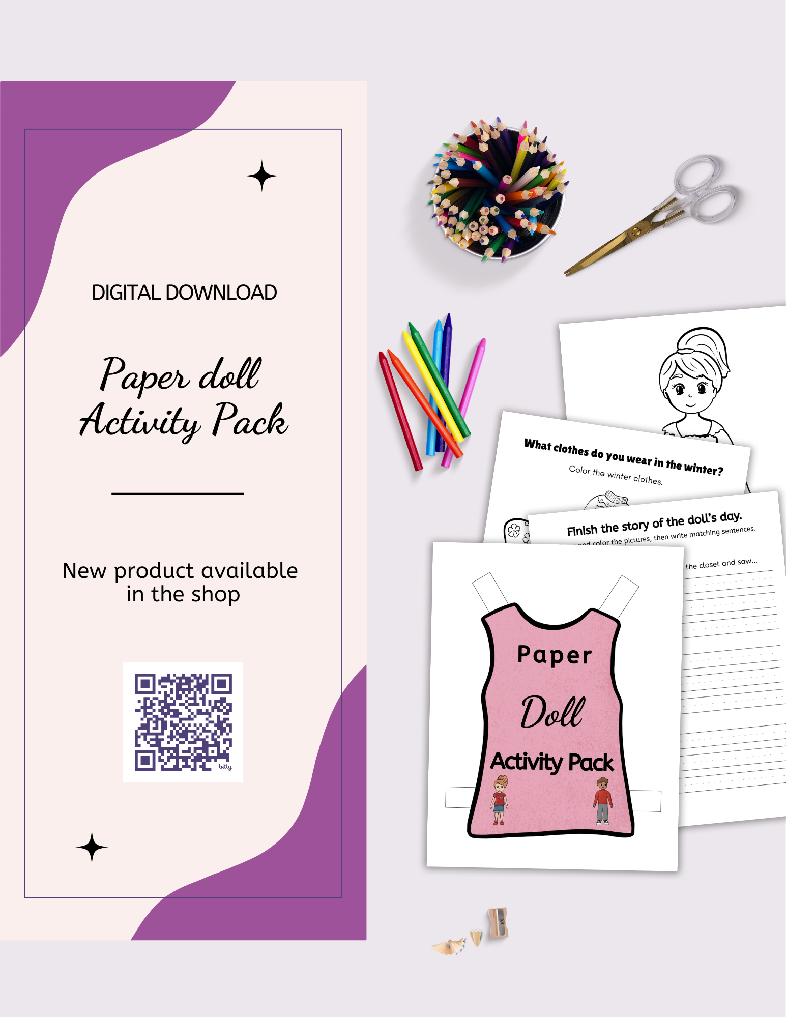Paper Doll Activity pack