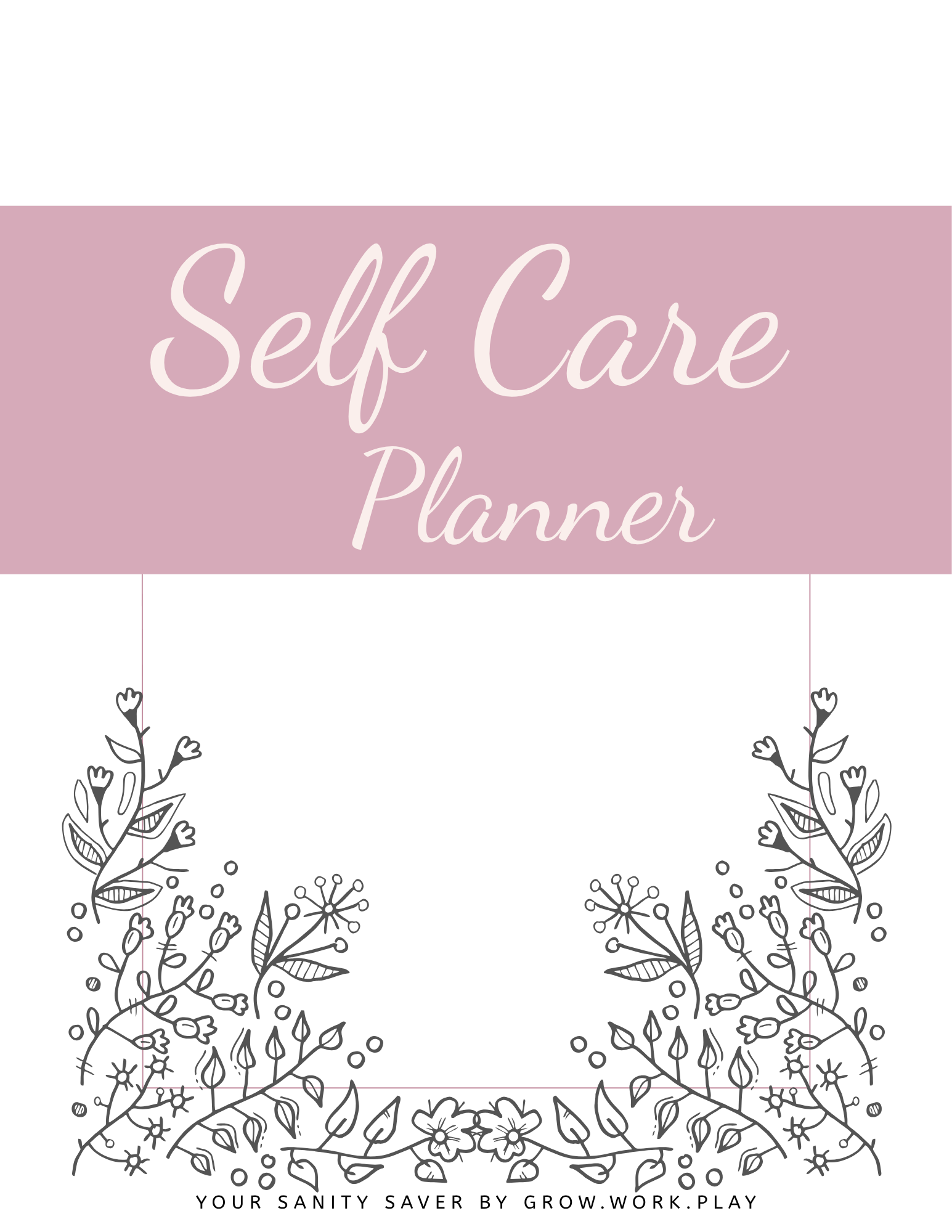 Self-Care Workbook and Planner