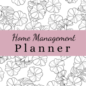 Home Management Planner Binder