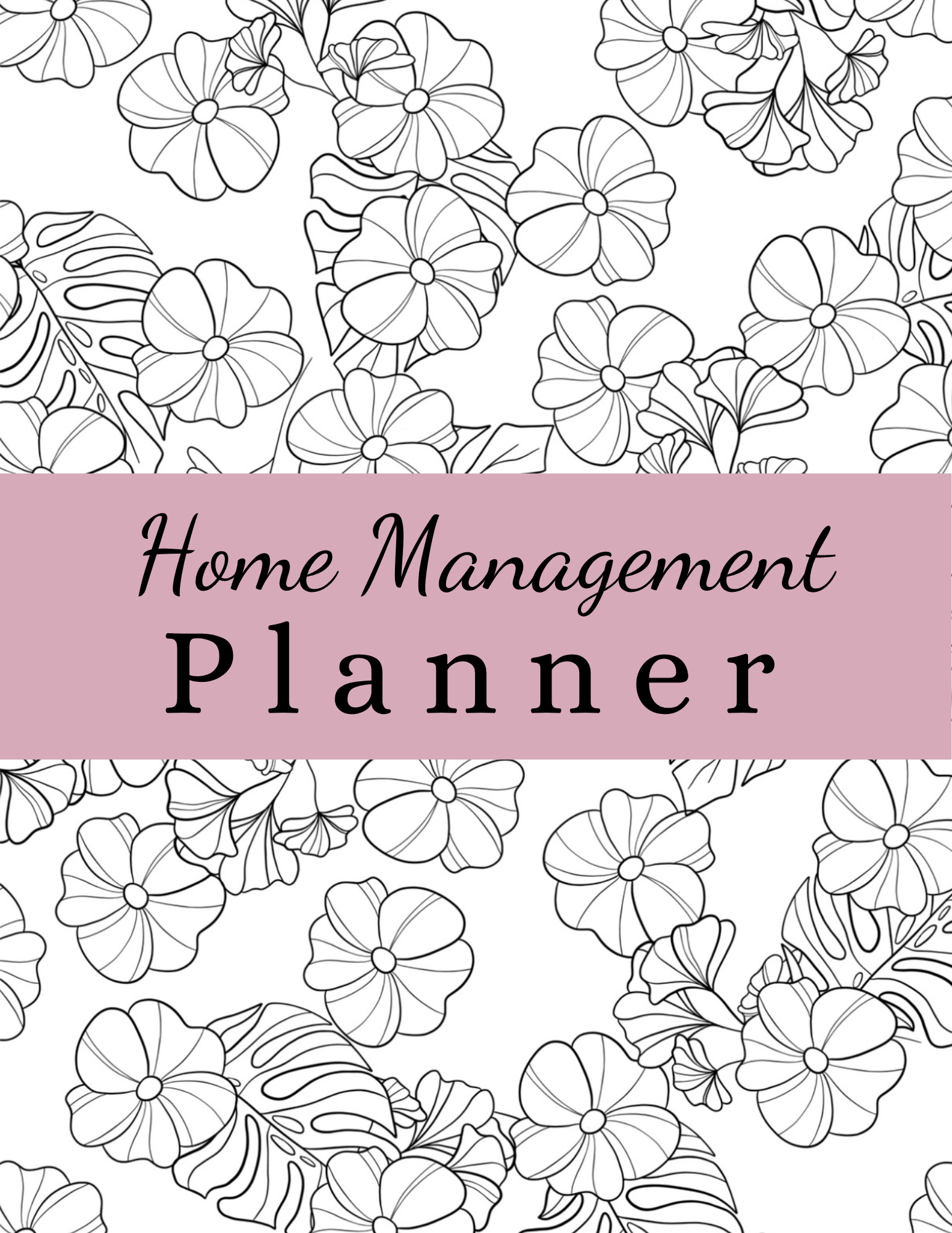 Home Management Planner Binder